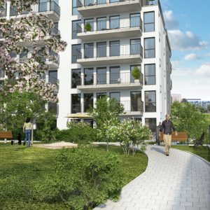 Neues Wohnen Rhein-Main Beratungsstelle_Aussenanlage-Wohngebäude-Frankfurt